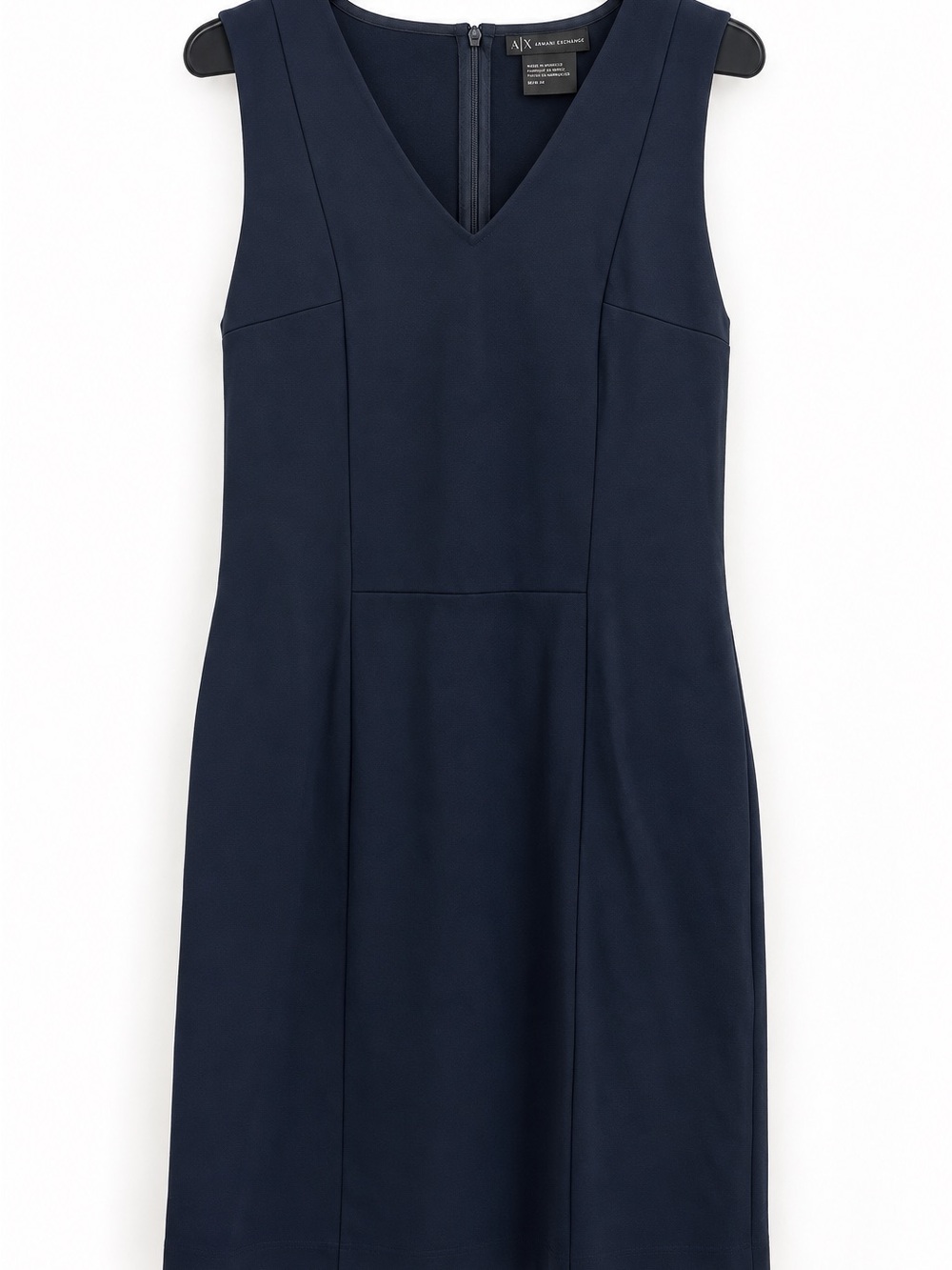 A/X Armani Exchange Navy V-Neck Midi Dress
